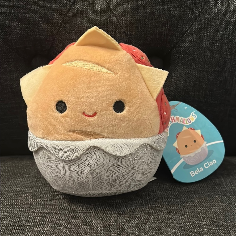 NWT Squishmallows Bela Ciao Plush Toy Pizza Italian 5”